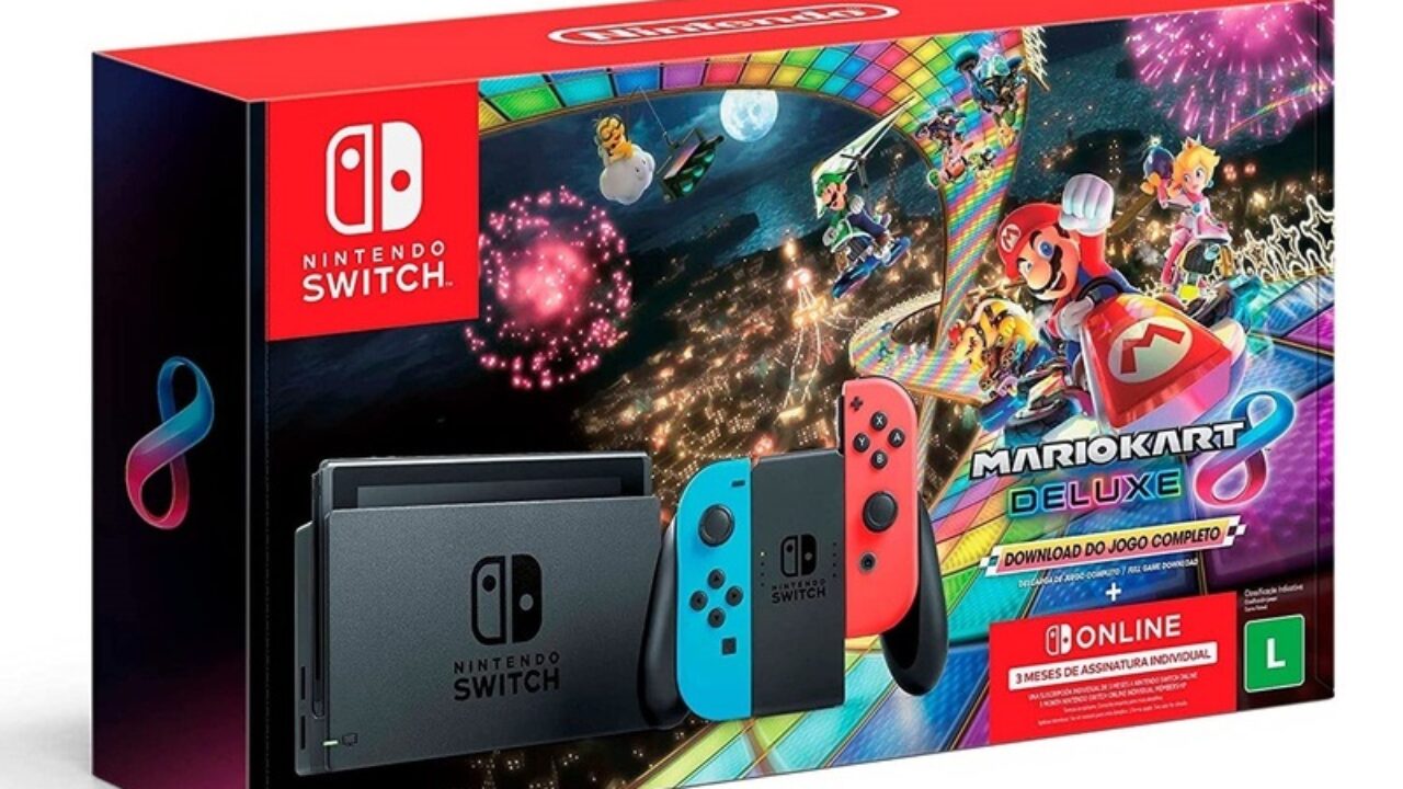 Dia das Crianças: Nintendo Switch com Mario Kart 8 Deluxe chega em 30 de  setembro no Brasil - Drops de Jogos