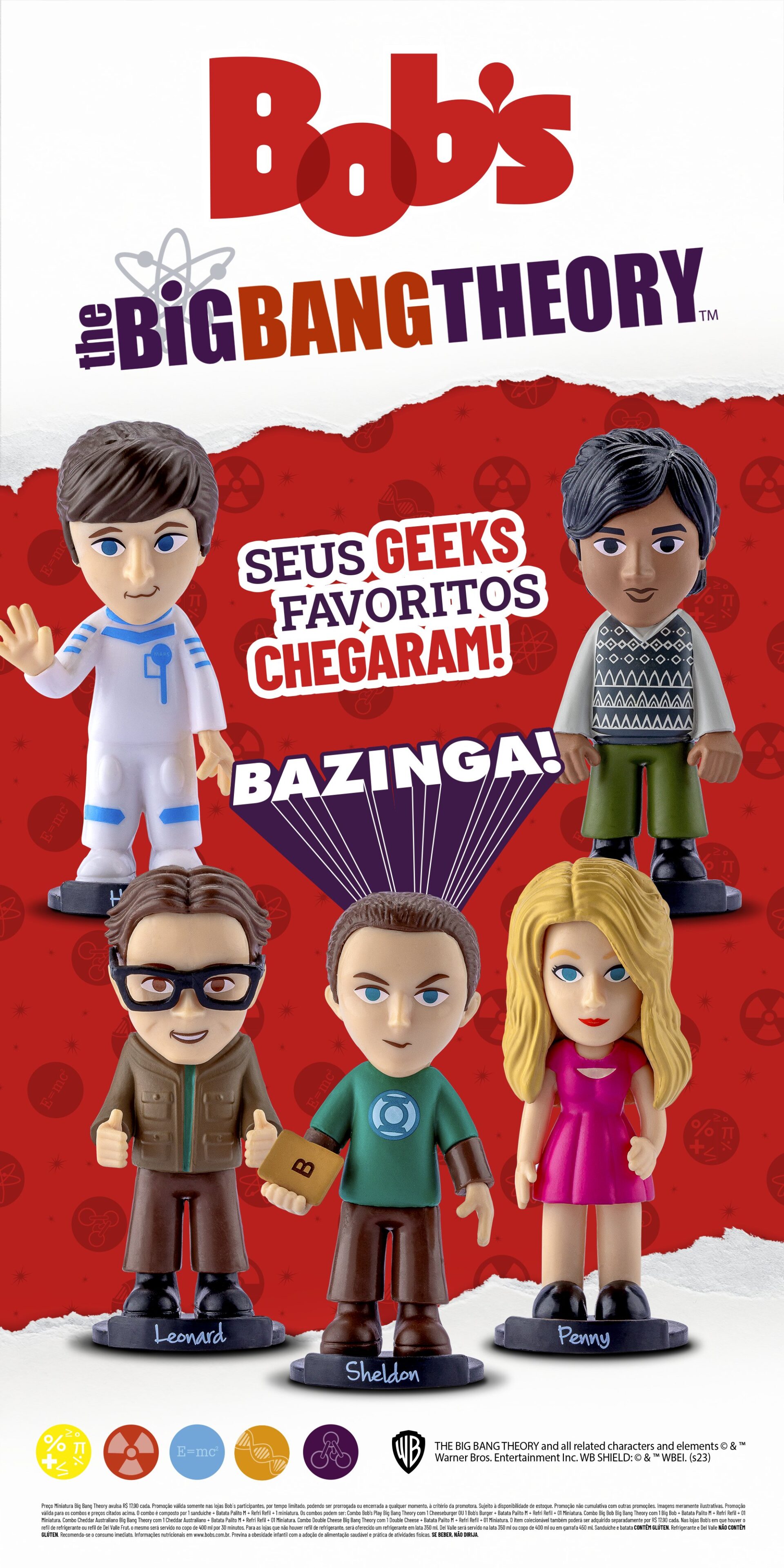 Bob's lança coleção exclusiva de miniaturas The Big Bang Theory